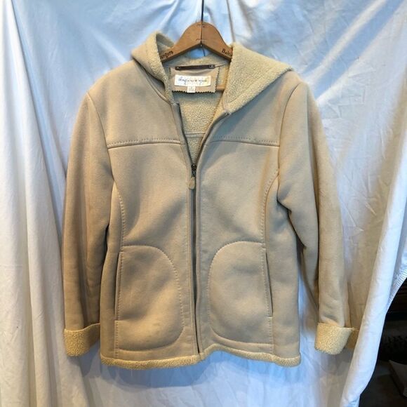 Jones New York Faux Suede Jacket Tan Small - Picture 1 of 7